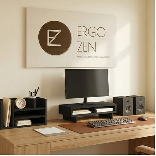 Ergonomic Monitor Stand – Adjustable Desk Riser