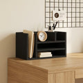 Black Desk Organizer – Multi-Compartment Storage